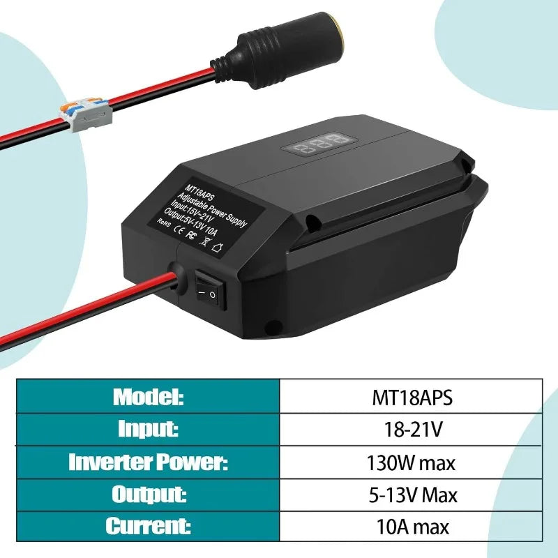 DC 18V to 12V Step Down Converter for Dewalt/Makita/Milwauke