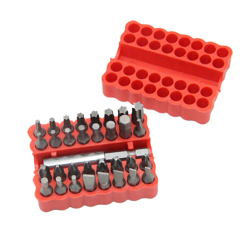 33pc electric screwdriver head solid cross hexagonal alien b