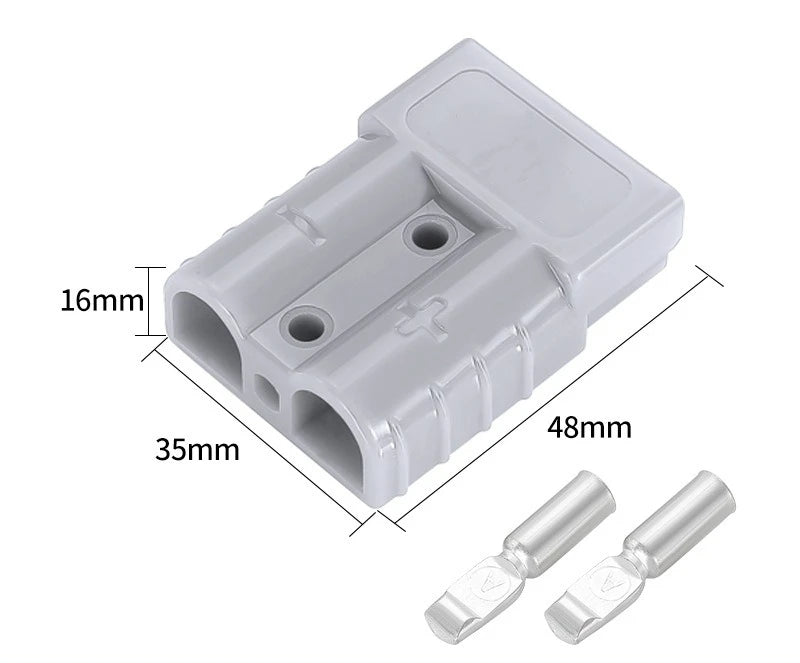 Premium 50A DC Power Connector Anderson Style Plug Fit Solar Panel RV Car Battery Charger Electric Power Tool Parts