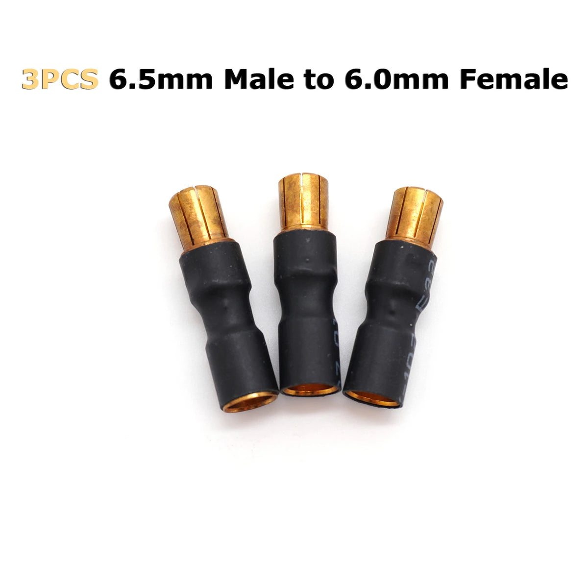 3PCS BOGIRC Male Female Gold Bullet 3.5mm/4.0mm/6.0mm/6.5mm Banana Connector Adapter for Model Car Boat ESC Motor Accessories