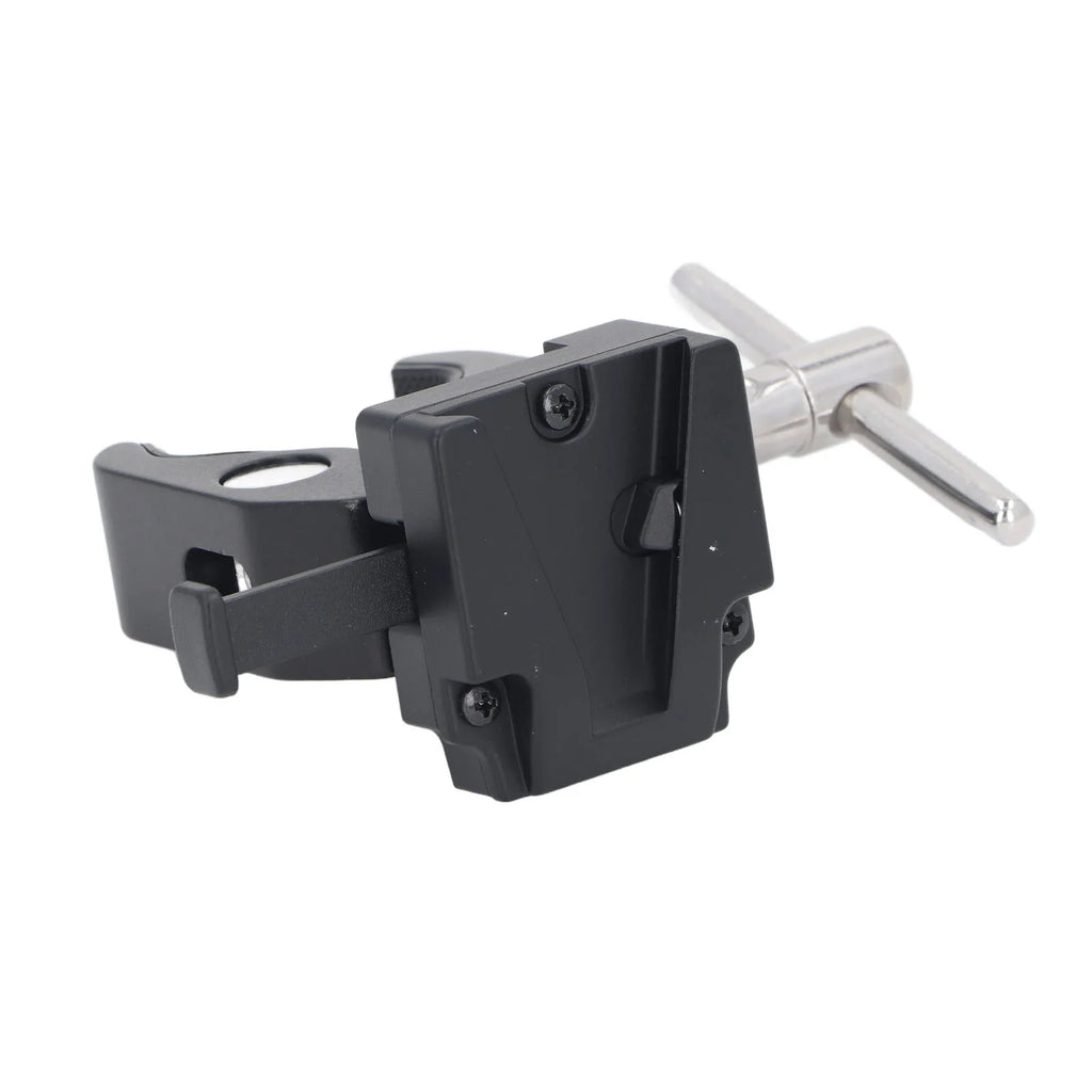 V Mount Clamp Strong Grip 1.66in Open 8.8lb Load V Mount Lock Battery Adapter Heavy Duty Adjustable for Light Stand