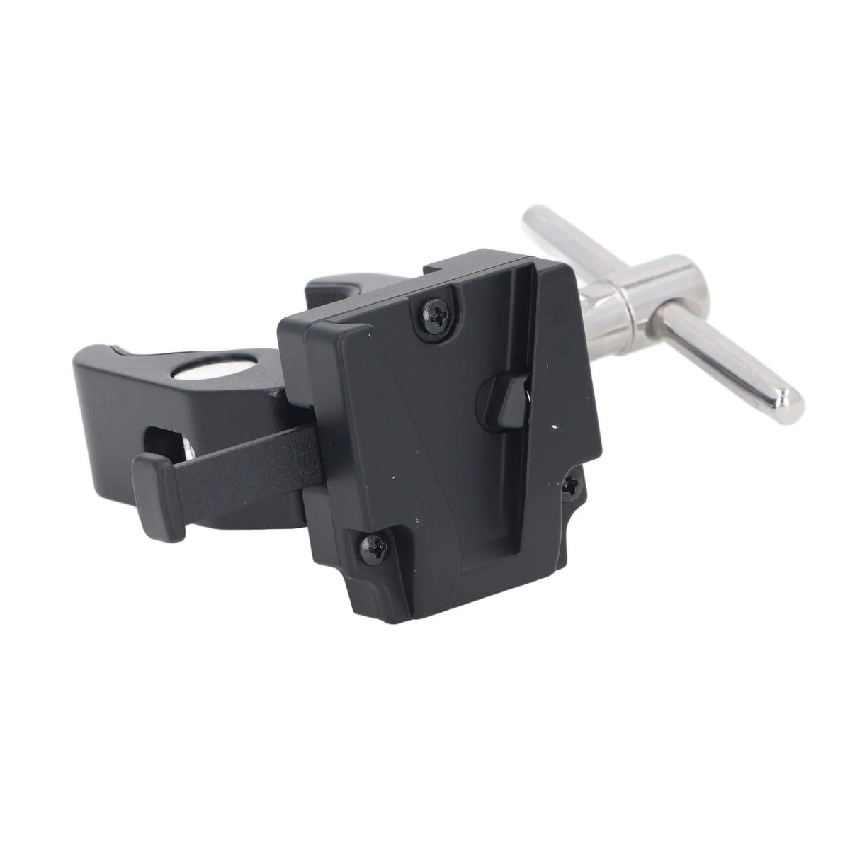 V Mount Clamp Strong Grip 1.66in Open 8.8lb Load V Mount Lock Battery Adapter Heavy Duty Adjustable for Light Stand