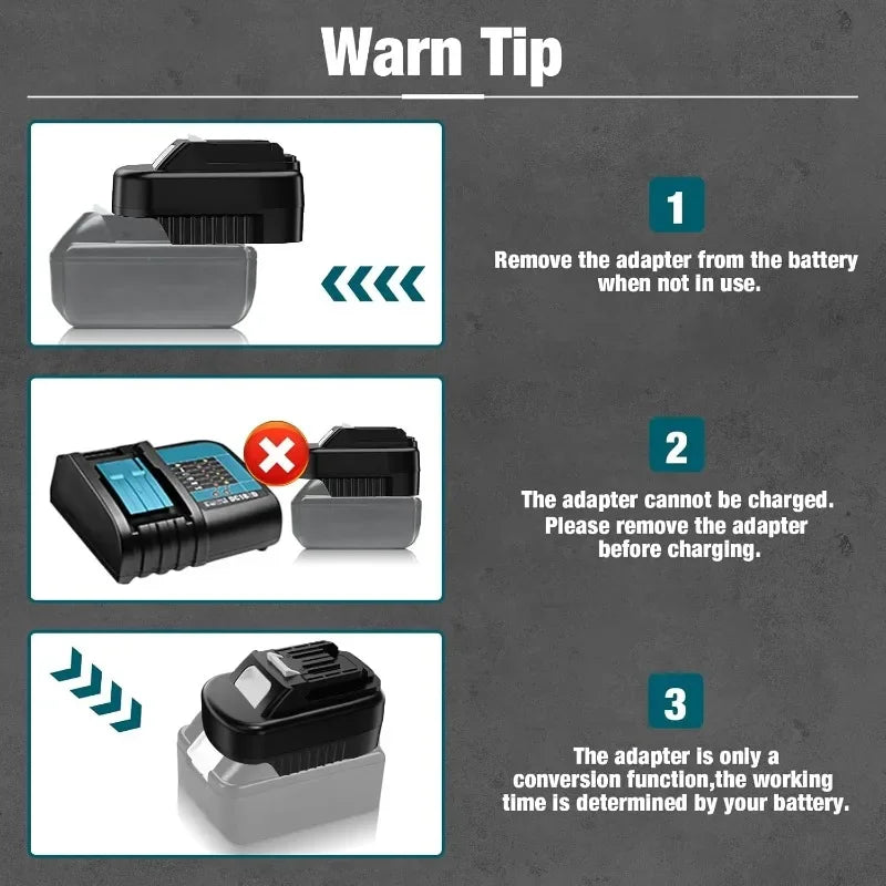 Adapter for Makita 18V to 12V for Makita 18V Battery Convert
