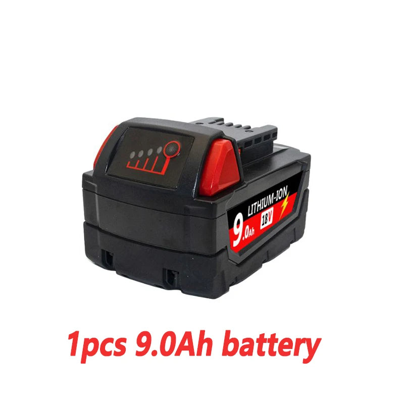 For Milwaukee M18 Power Tool Battery Charger BR XC 18V 6000mAh M18B5 48-11-1860 Built-in 18650 Battery12.0Ah