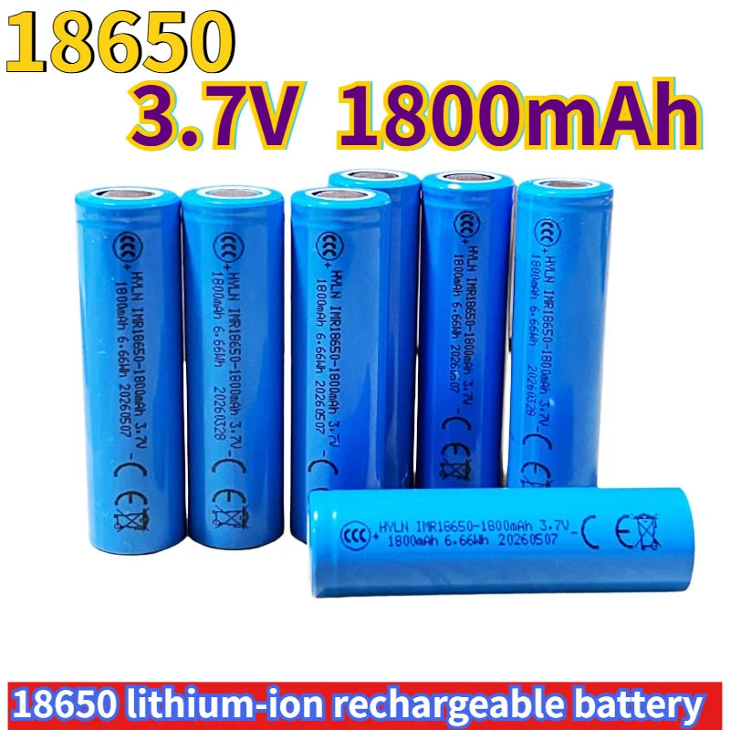 18650 3.7V 1800mAh Li-ion Rechargeable Battery Suitable for 