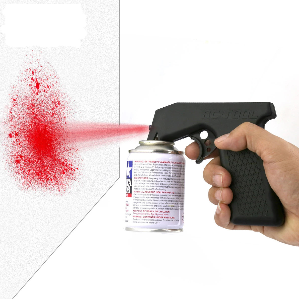 Tamiya Spray Paint Adapter - Full Grip Trigger Handle for Ae