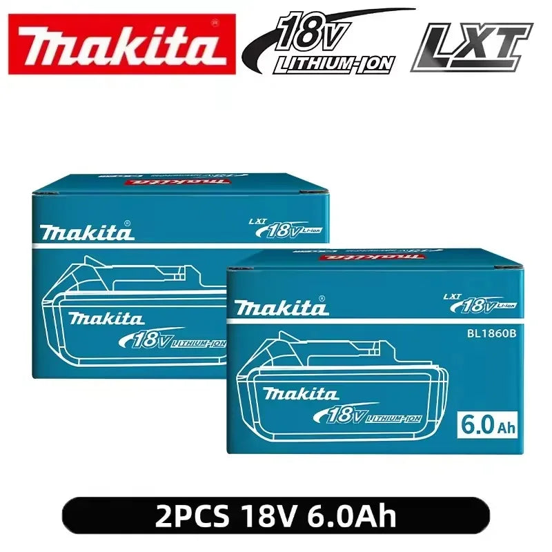 Original Makita 18V LXT 6.0Ah BL1860 Lithium-Ion Battery High Capacity with LED Power Indicator for Makita Cordless Power Tools