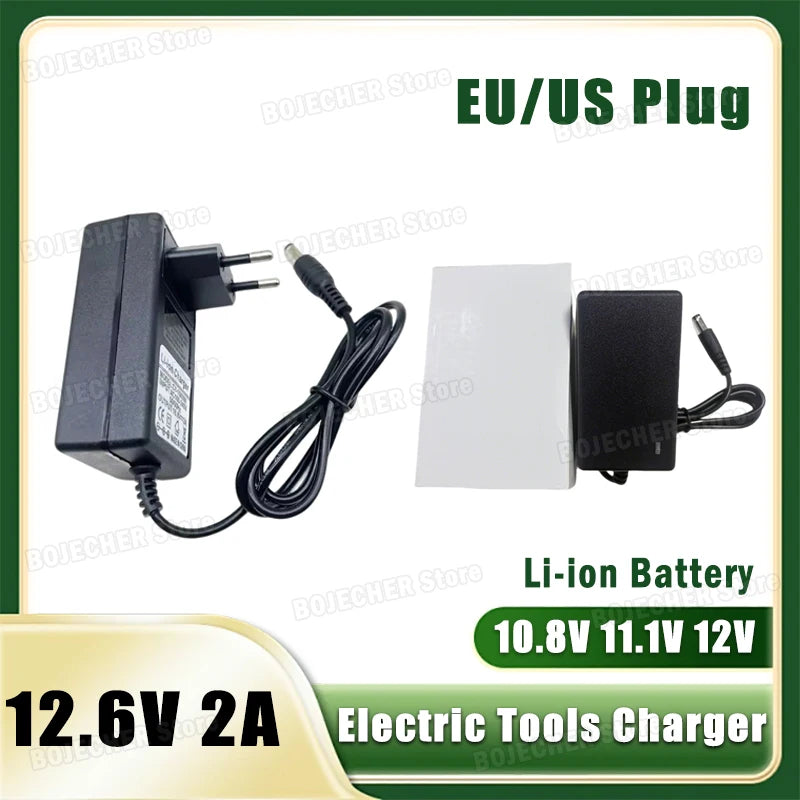 DC 12.6V 2A Li-ion Battery Charger For 10.8V 11.1V 12V Elect