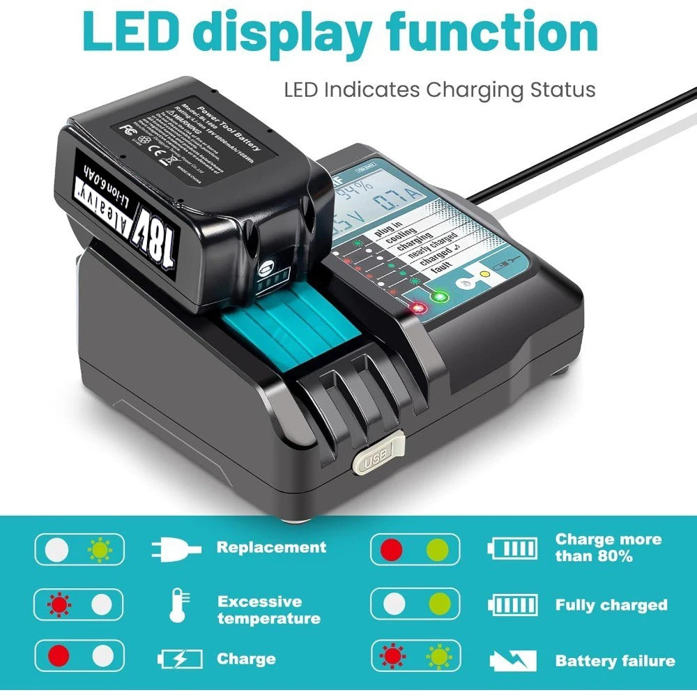 DC18RF Li-ion Battery Charger 3.5A Charging Current for Maki