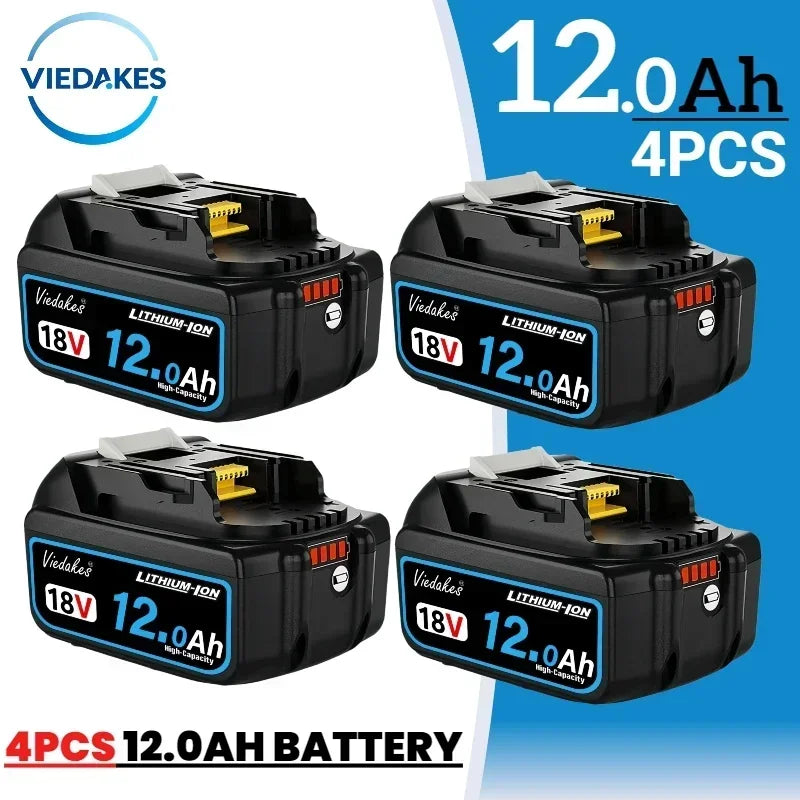 NEW Original For Makita 18V Battery 12000mAh Compatible with DTD173 DHP487 DJV182 Professional Power Tools BMS Protection