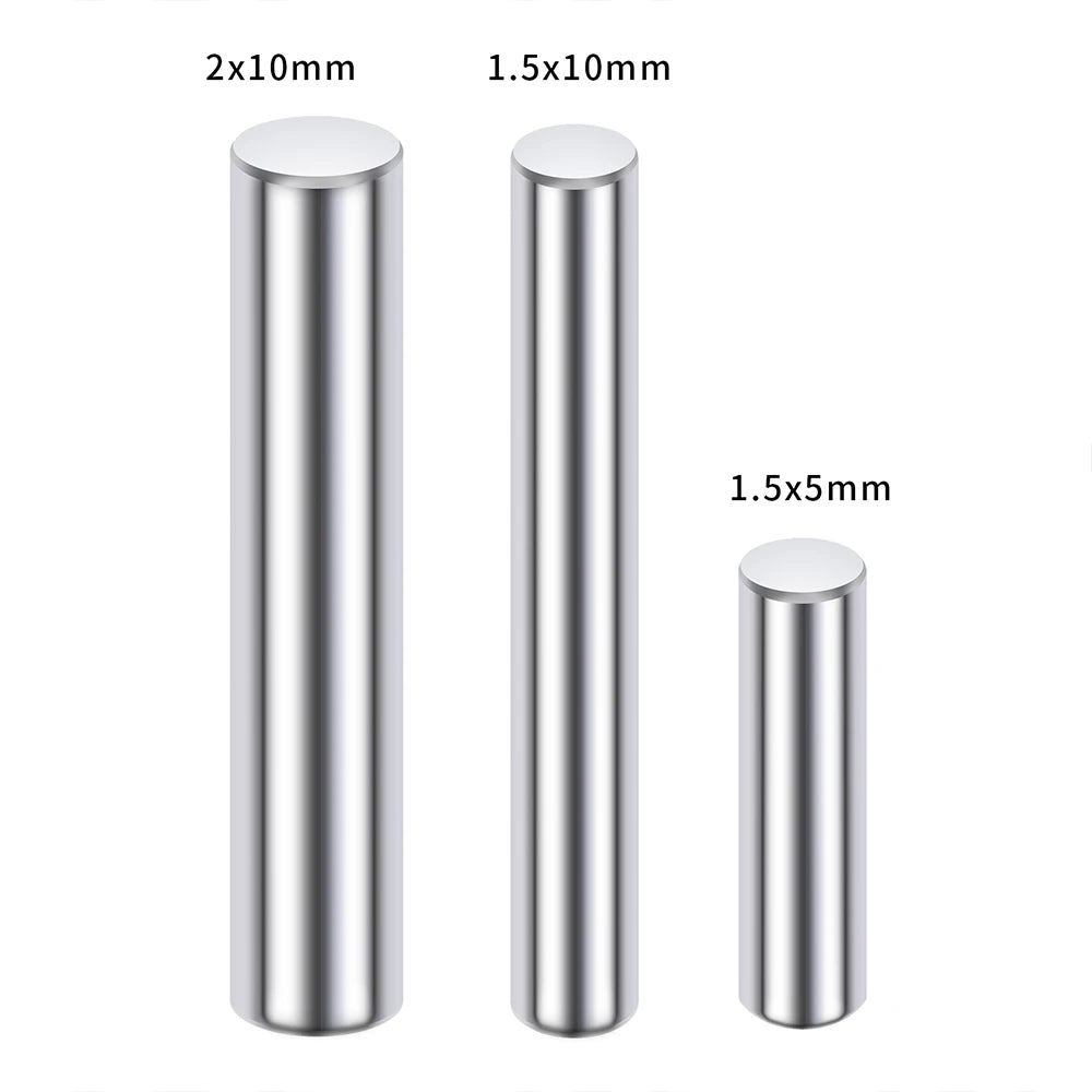 YEAHRUN 50Pcs Adapter Pins Axle Cross Pins 1.5 5mm 1.5 10mm 