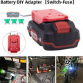 Battery DIY Adapter for Lidi Parkside X20V Team W/Fuse Holde