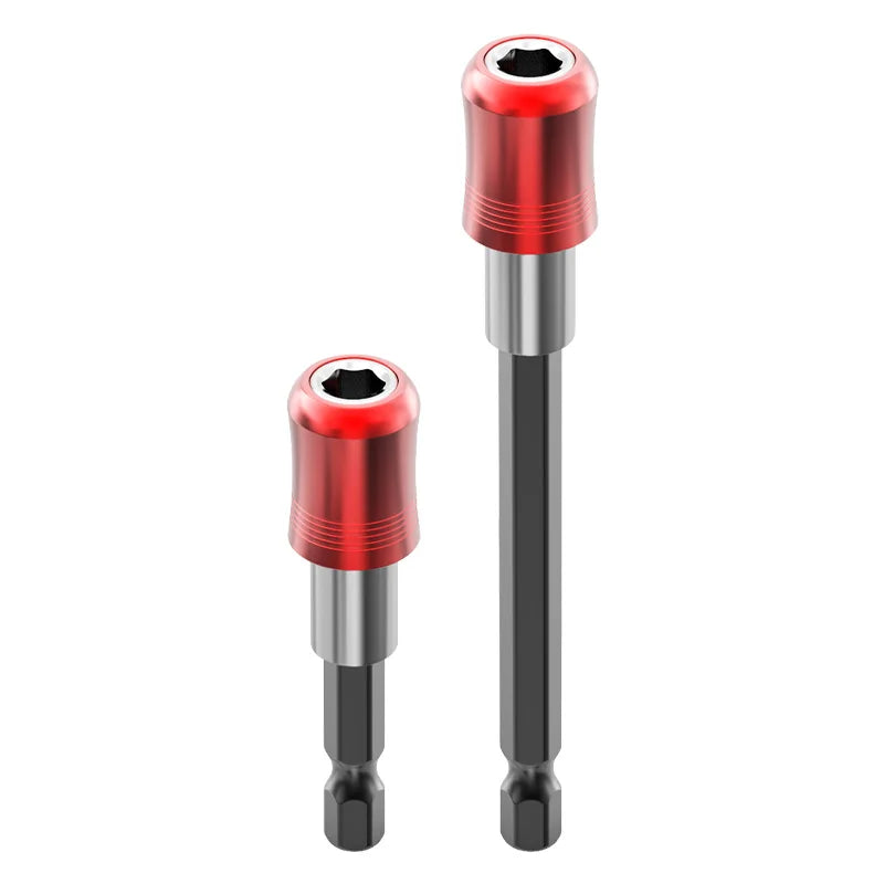 LIDIAO Magnetic Hex Bit Extension Bar Hexagonal Handle Red T