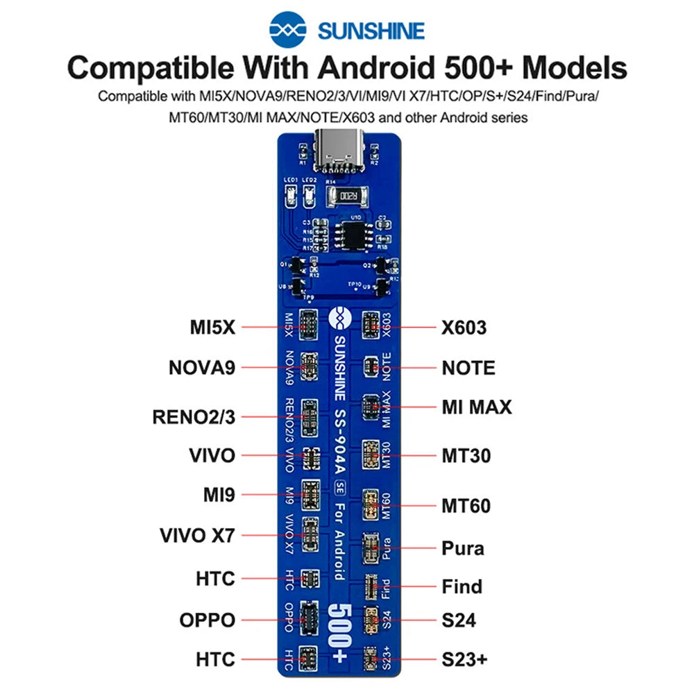 SUNSHINE Android Battery Repair Board - Low Power Activation