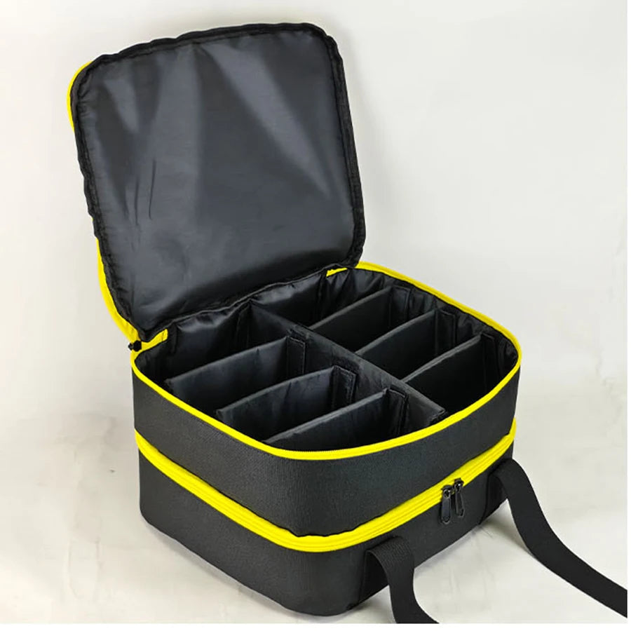 Portable Double Layer Battery Storage Bag Fit DEWALT 20V Lit