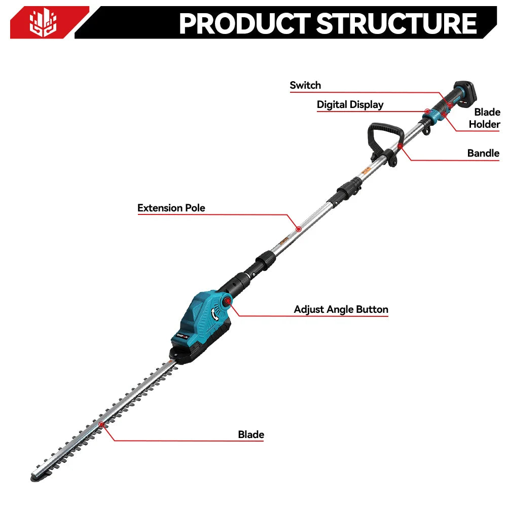 ONEVAN 2000W Electric Hedge Trimmer Cordless Garden Pruning 