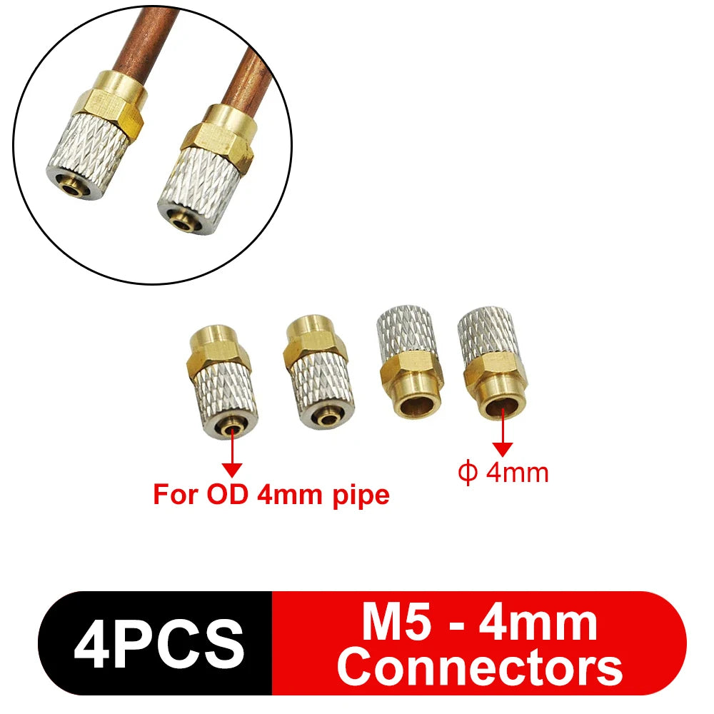 3mm/4mm Hose Hydraulic Copper Tube Welding M3/M5 Connector Bender Tool for RC Excavator Hydraulic Model Parts