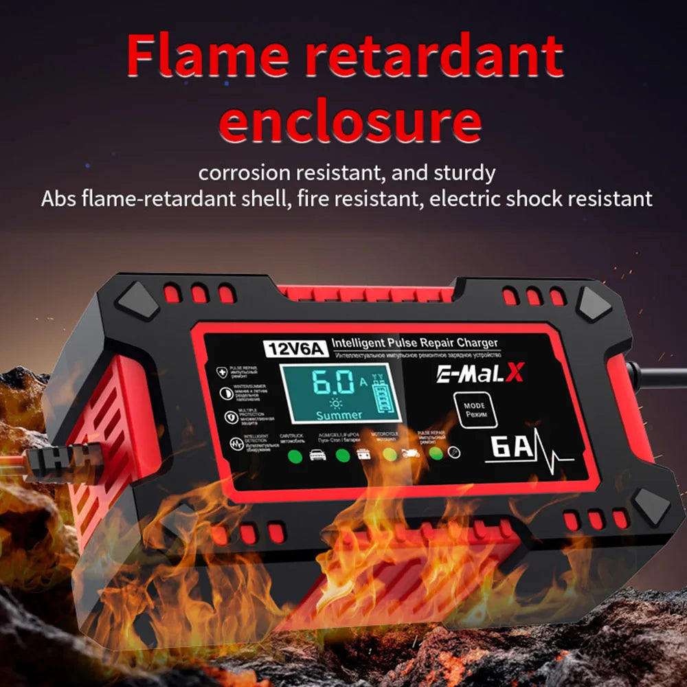 Car Battery Charger Intelligent Smart Battery Charging Fast 