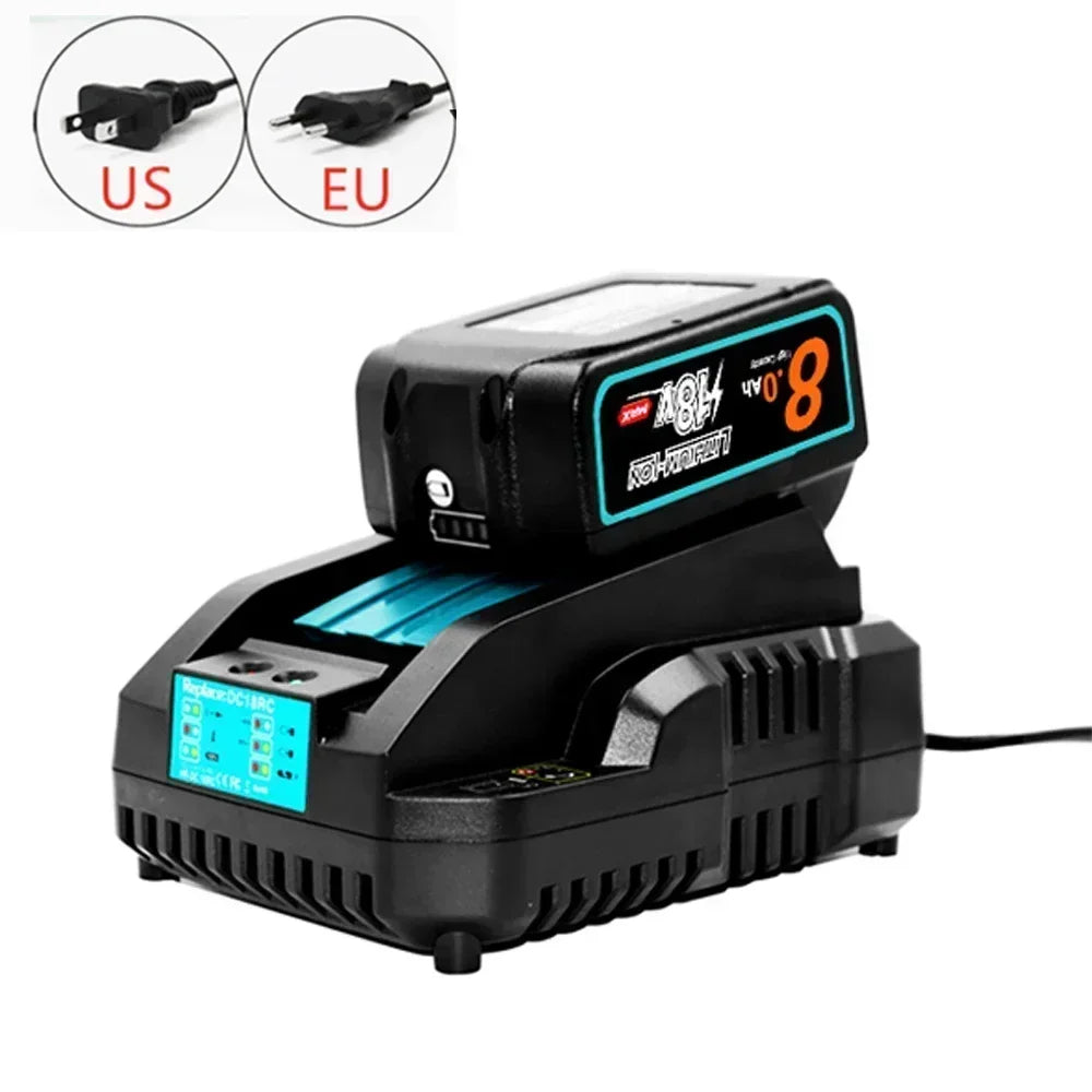 Upgraded 18V 6.0 8.0Ah Rechargeable Battery Replace for Maki