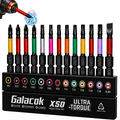 13PCS Impact Phillipes/Square/Slotted Screwdriver Bits Set 2