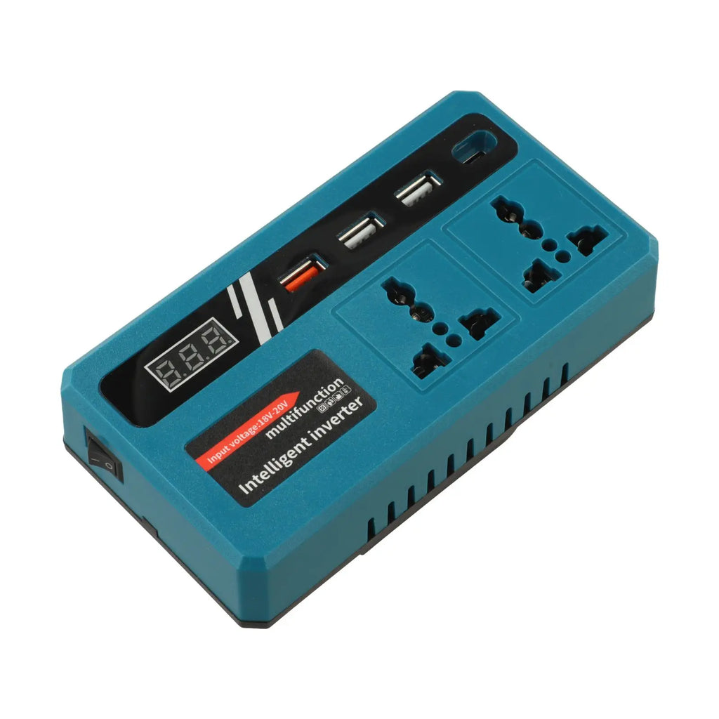 Portable Power Inverter Charger Adapter Socket For Makita Ba