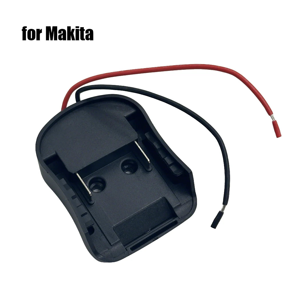 Power Wheel Adapter for Makita/Bosch/Milwaukee/DW/Ryobi 18V Li-ion Battery DIY Power Connector Dock Holder(No Battery)