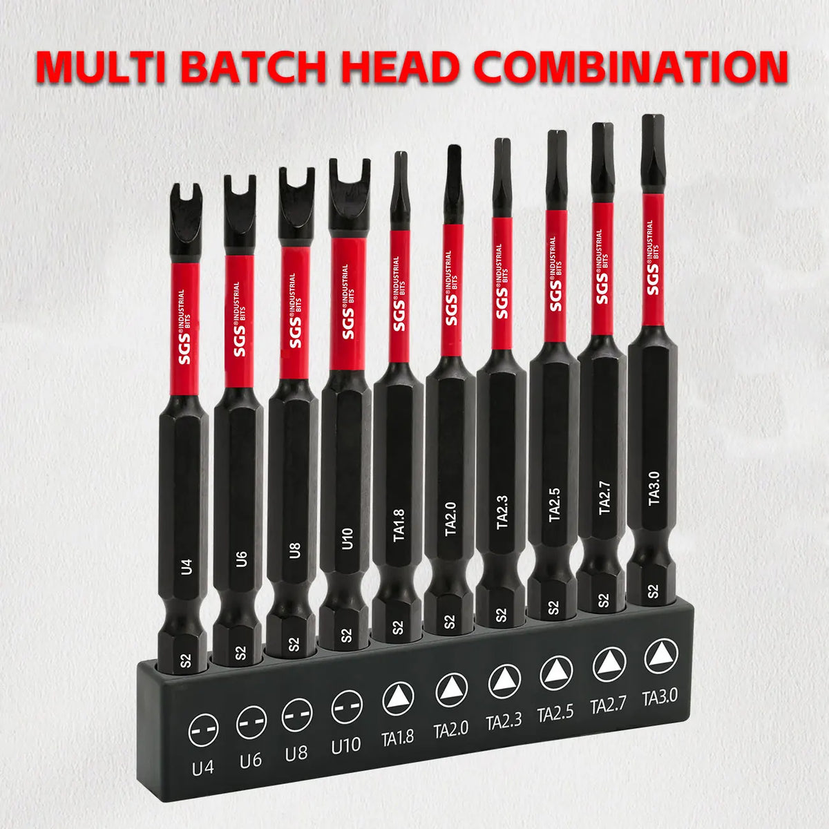 10-Piece Anti-Slip Impact-Resistant Strong Magnetic Screwdri