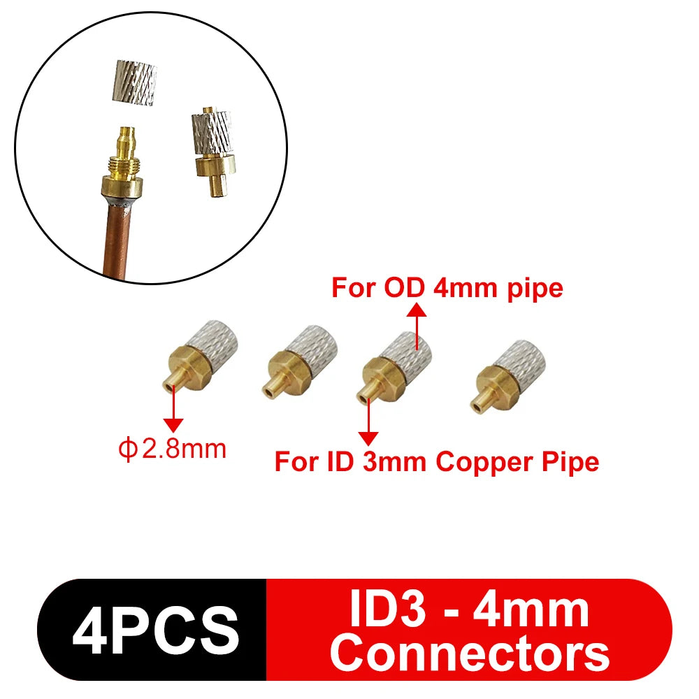 3mm/4mm Hose Hydraulic Copper Tube Welding M3/M5 Connector Bender Tool for RC Excavator Hydraulic Model Parts