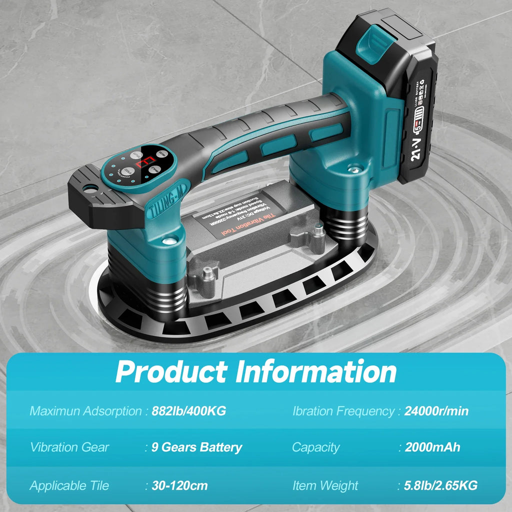 9 Speed Tile Laying Machine 400KG Tile Vibration Leveling Ma