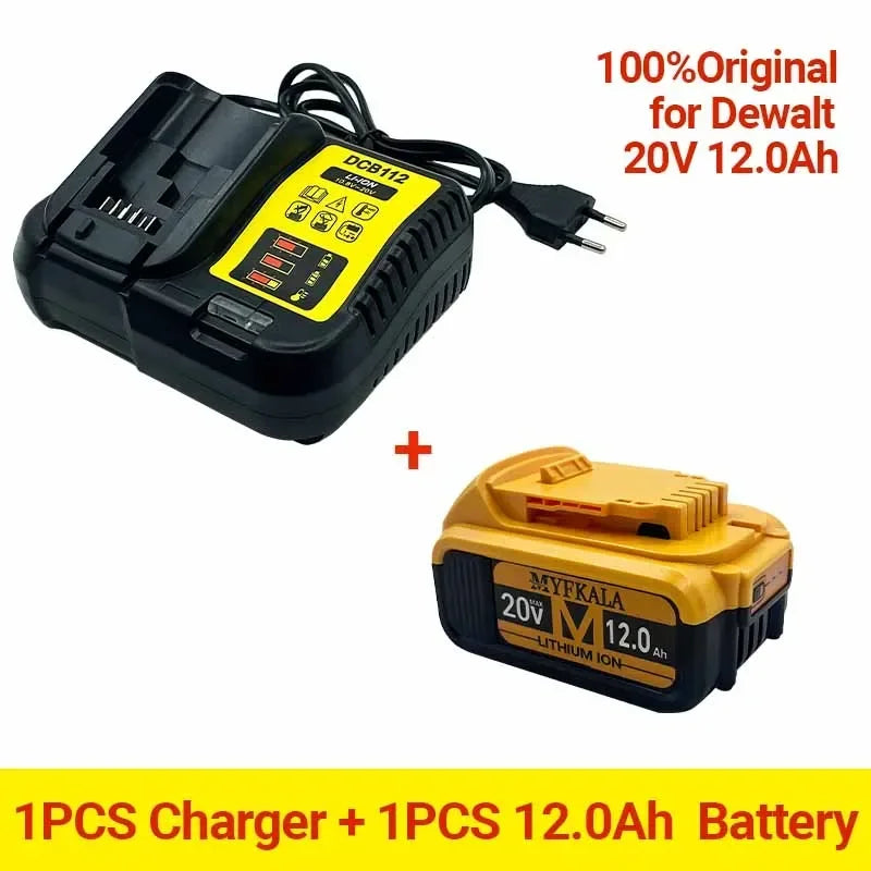 New 100% Original 12000mAh 20V for Dewalt Power Tool Battery DCB206 20V 18.0Ah Battery DCB206 20V Battery DCB205 DCB200
