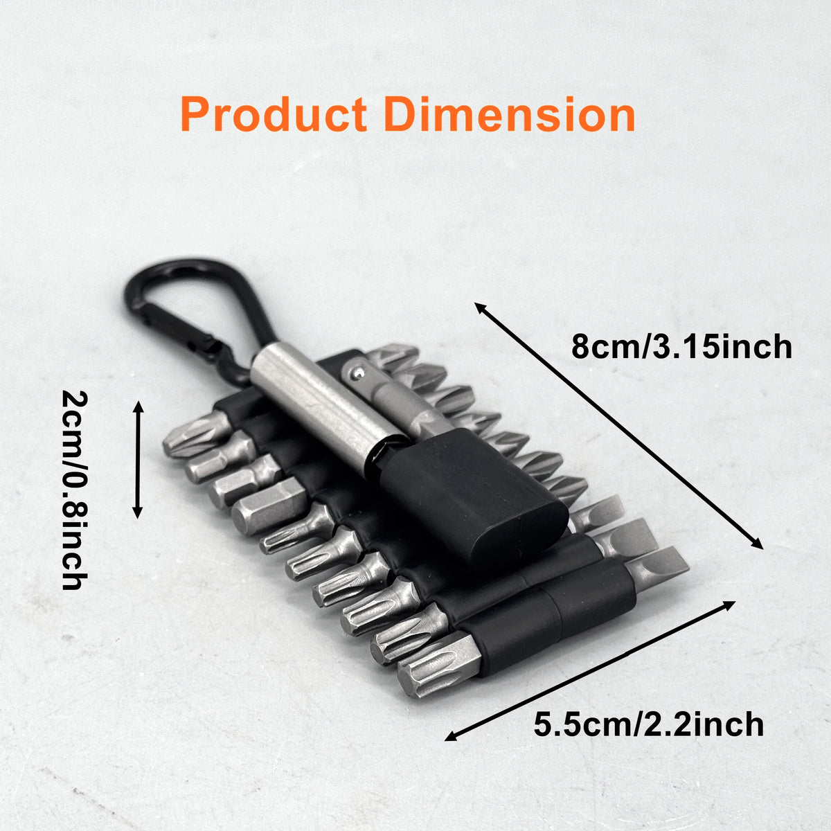 22-Piece Multi-impact Magnetic Screwdriver Bits Set CRV Inse