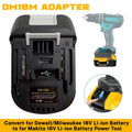 NEW DM18M Battery Convertor Adapter for Milwaukee 18V for De