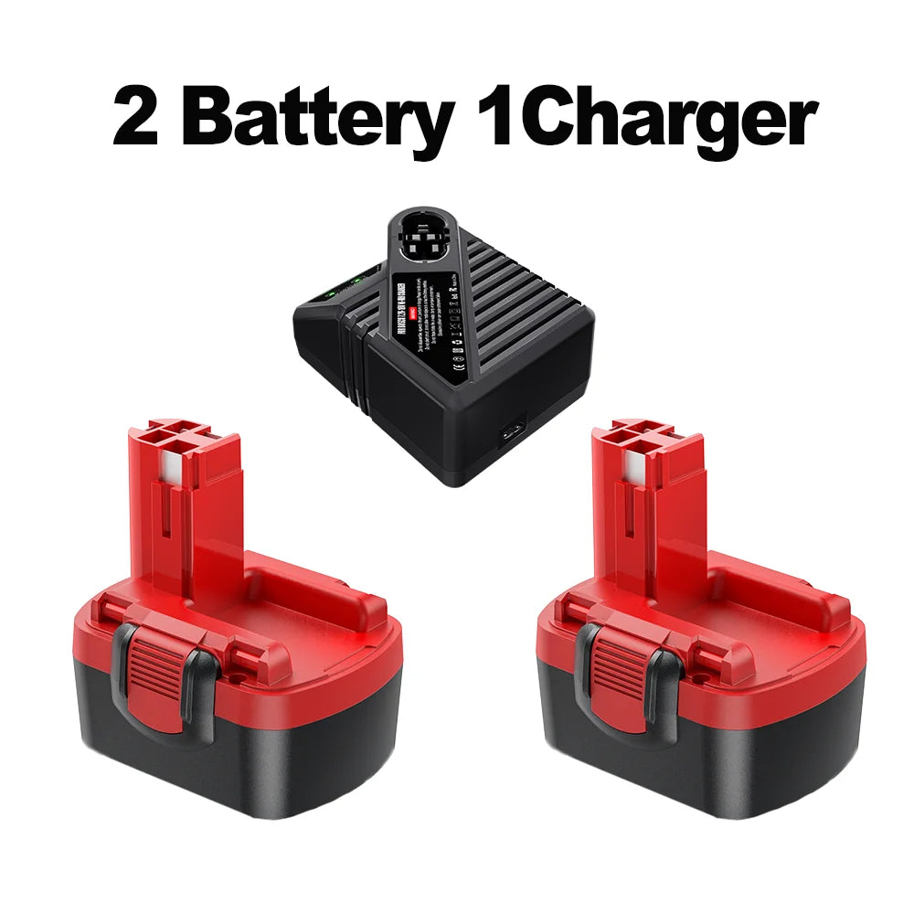 Powtree 14.4V For Bosch Battery BAT038 4000mAh NI-MH Power Tool Battery For Bosch BAT040 BAT038 BAT041 BAT159 PSR GSR GWS
