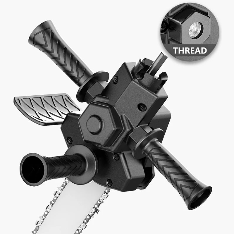 4/6 Inch Electric Drill Modified To Electric Chainsaw Adapte