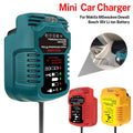 Mini Car Charger For Makita For Milwaukee For Dewalt 18V Lit