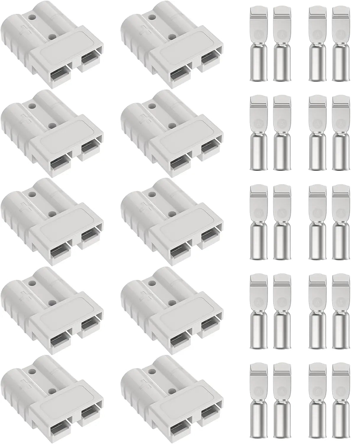 Premium 50A DC Power Connector Anderson Style Plug Fit Solar Panel RV Car Battery Charger Electric Power Tool Parts