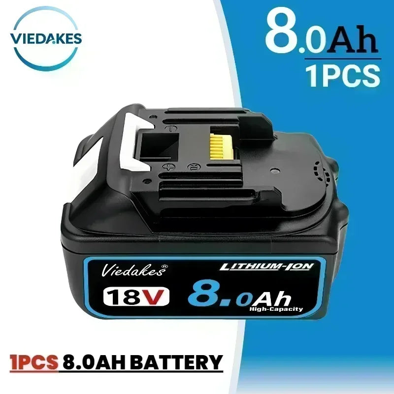 New 18V 8Ah/10Ah/12Ah Power Tool Battery for Makita 18V Battery DGA404 DTW700 DHR202 DJV182 DDF487 DTD172 DHP489 LIthium batter