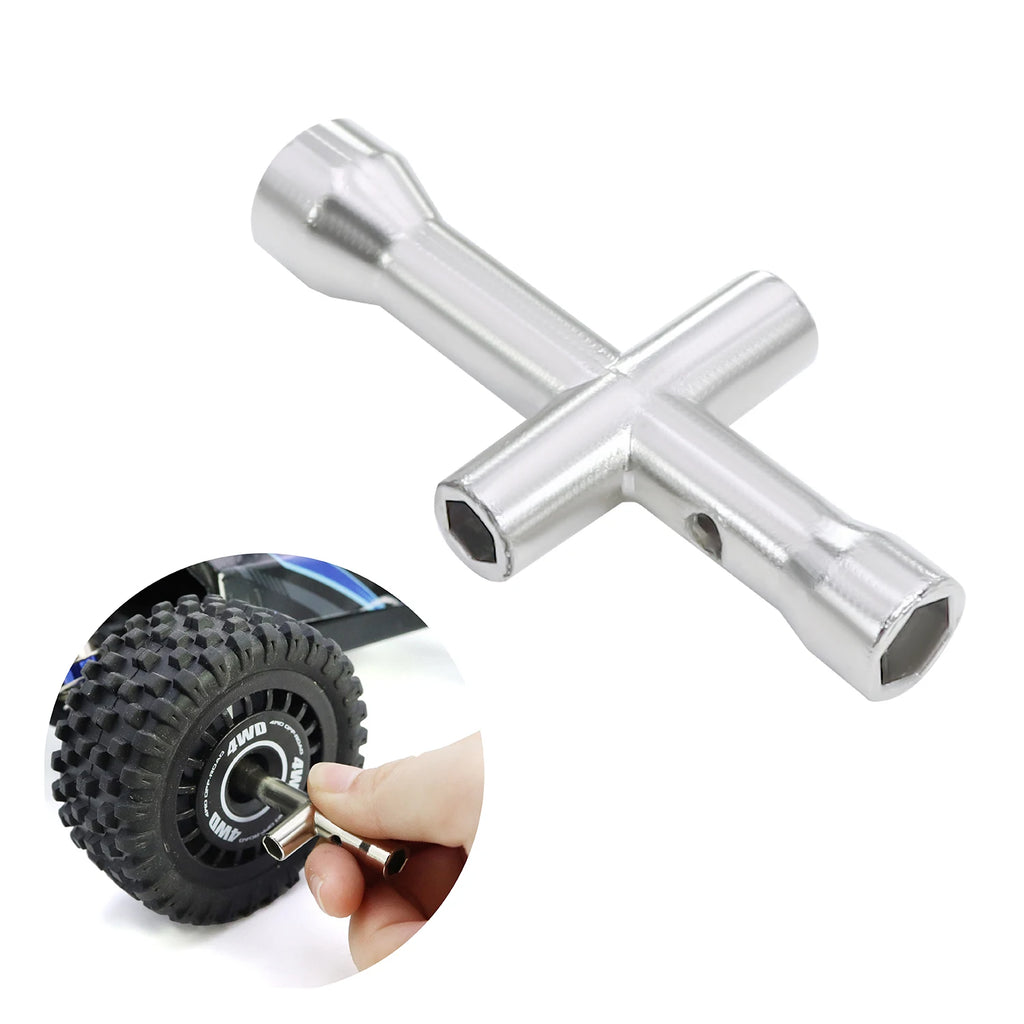 4-in-1 Multi-Size RC Cross Wrench Tool Set 4/5/5.5/7mm for 1