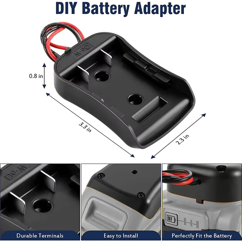 New For Makita Bosch Milwaukee 18v 14.4V Battery Mount Dock 