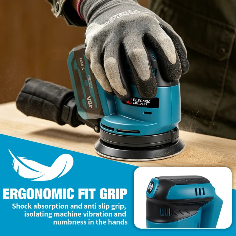 Electric Goddess Cordless 125mm Sander Disc 11000rpm Woodwor