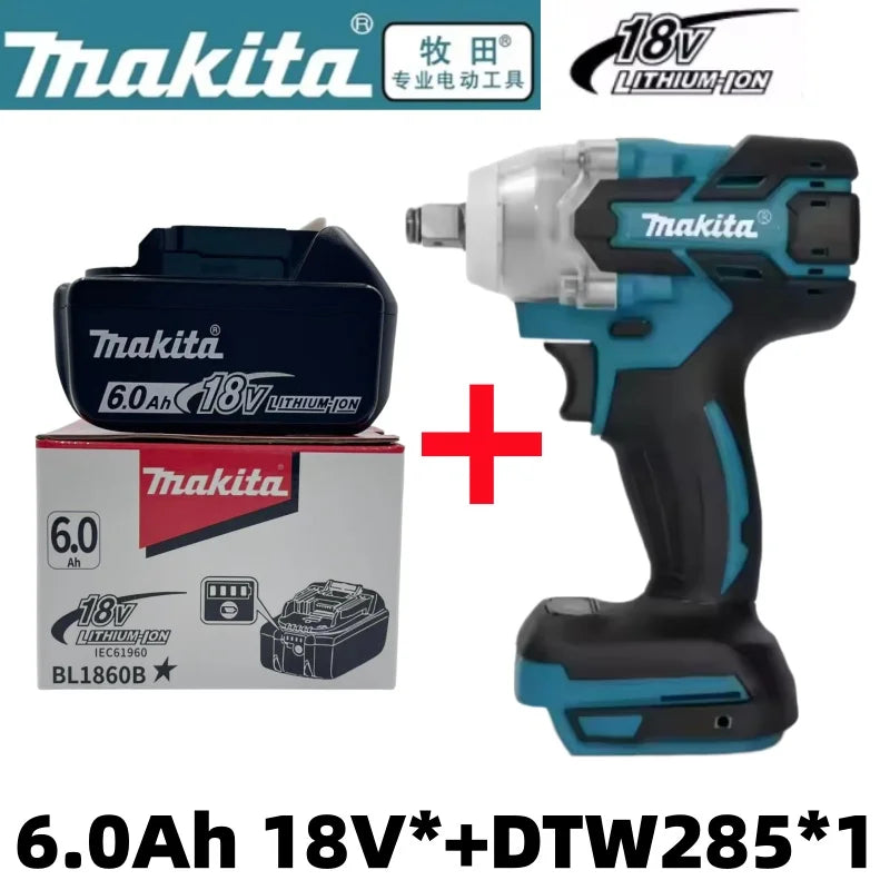 Genuine Makita 18V LXT 6.0Ah Li-ion Rechargeable Battery Replacement for BL1840 BL1850 BL1860 Power Tool Battery