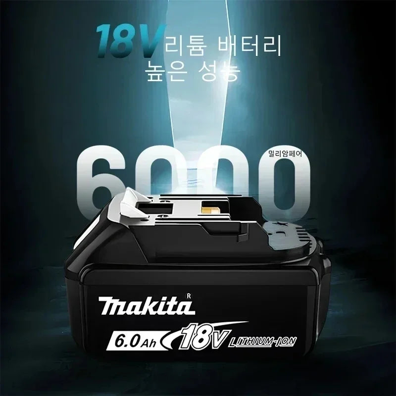 6Ah 100% Original Makita 18V Battery BL1860B Rechargeable Li