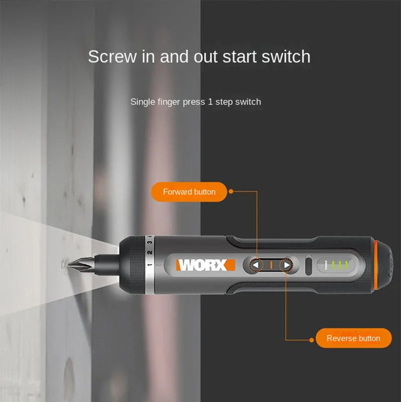 WORX WX242 Mini Electrical Screwdriver Set Smart Cordless El