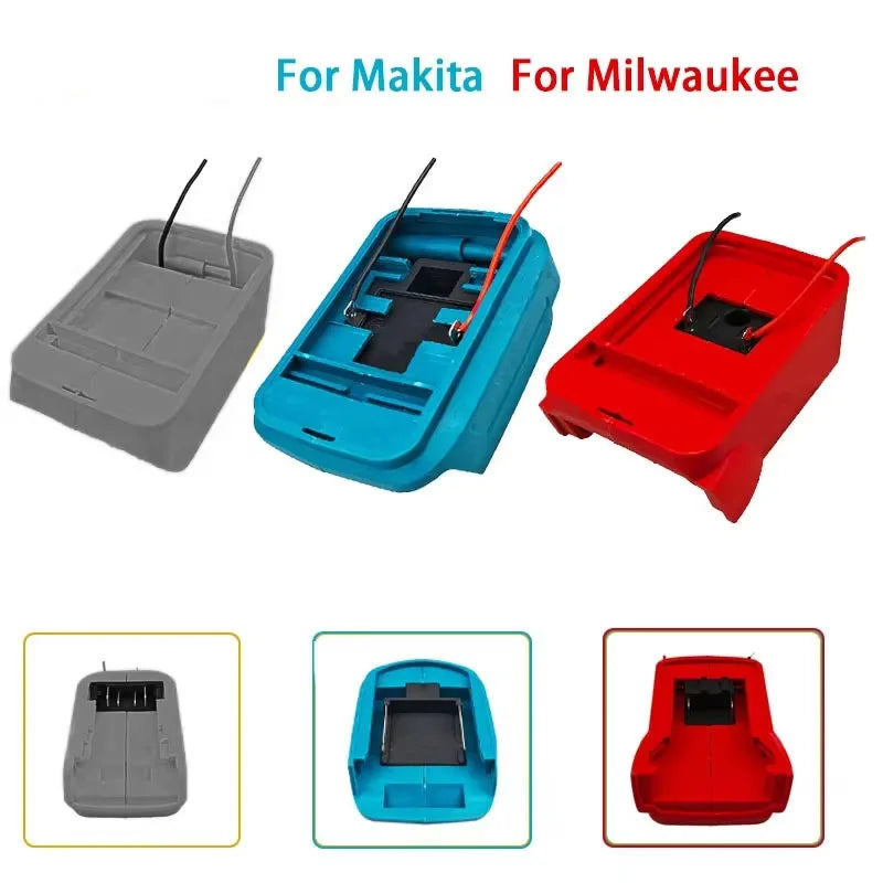 For DeWalt/Makita/Milwaukee 18-21V Li-ion Battery DIY Adapte