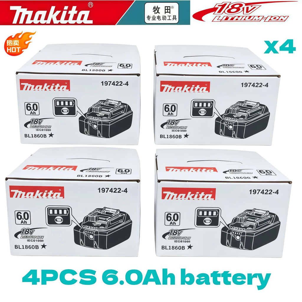 Replace the Original Makita BL1860 18V 6AH Lithium-Ion Makita Battery for Power Tools with BL1850B BL1860B Power Tool Battery