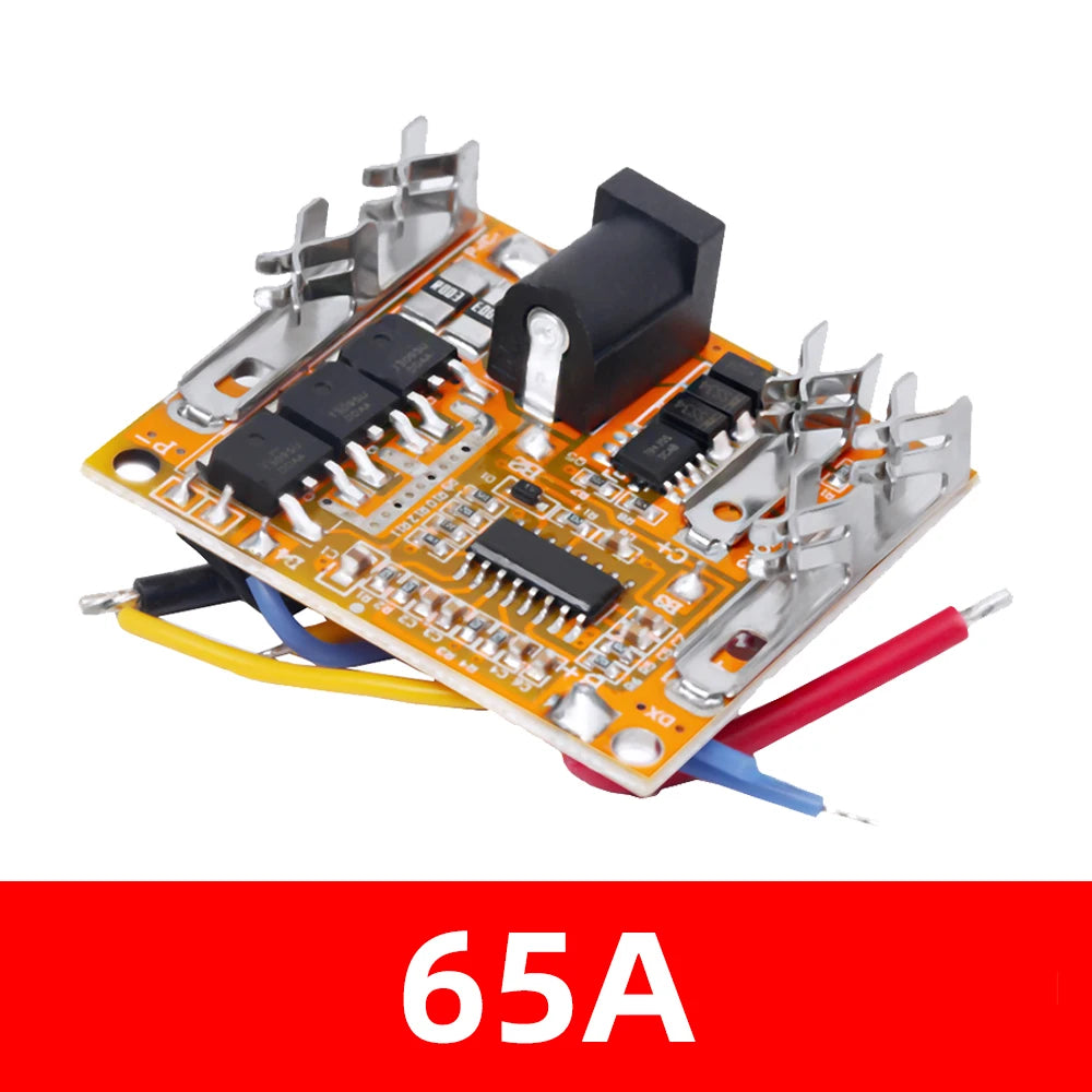 5S BMS Module for Li-ion Batteries (18V-21V) 65A/90A Protection Board with Charging Protection for Power Tool Packs