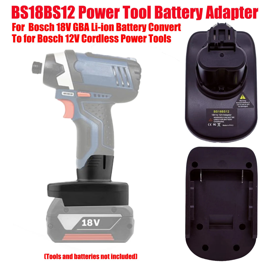 HAKSINKY Power Tool Battery Adapter BS18BS12 for Bosch 18V L
