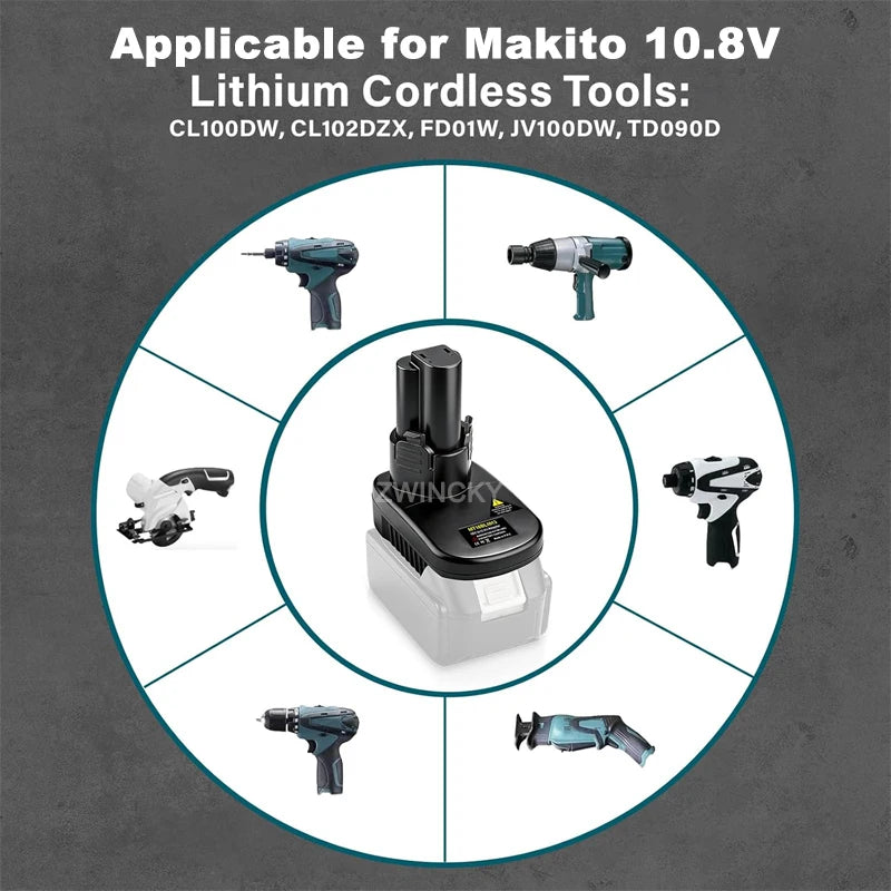 Battery Adapter Converter for Makita 18V Li-ion Battery for 