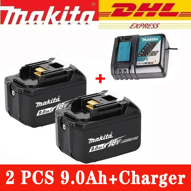 Original Makita 18V Battery Rechargeable Power Tool Makita 18V Battery Replaceable 5Ah/6Ah Battery Lithium-ion 1850 BL1860B 6A