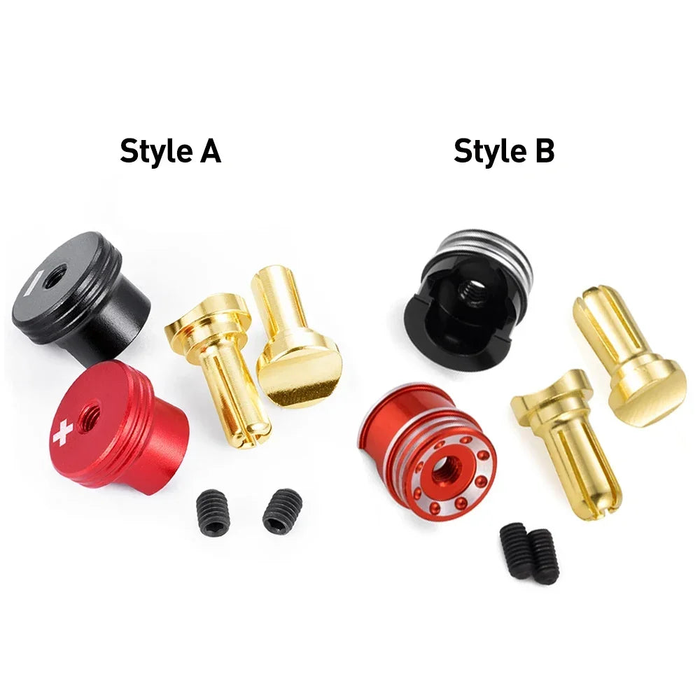 AXSPEED Metal Heatsink Bullet Plug Grips 4/5mm Banana Connec